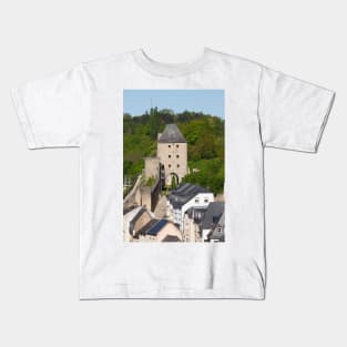 Luxembourg; City; Goal; city gate; casemates; Fortress; Dinselpuert Kids T-Shirt